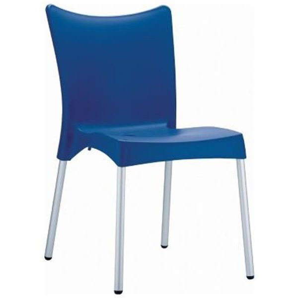 Fine-Line Juliette Resin Dining Chair Dark Blue - set of 2 FI2545601